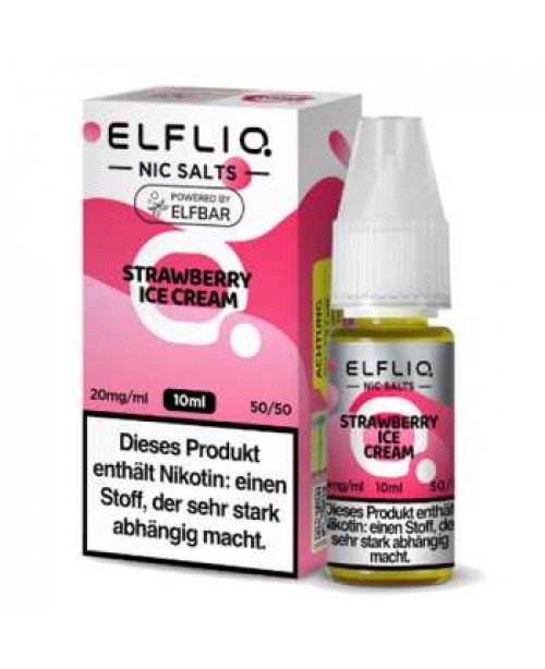 Strawberry Ice Cream ELFLIQ Nikotinsalz Liquid 10m...