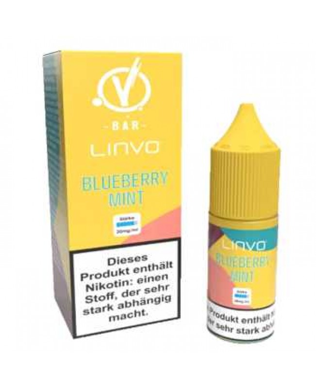Blueberry Mint Linvo Nikotinsalz Liquid 10ml 20mg (Blaubeere mit Minze verfeinert)