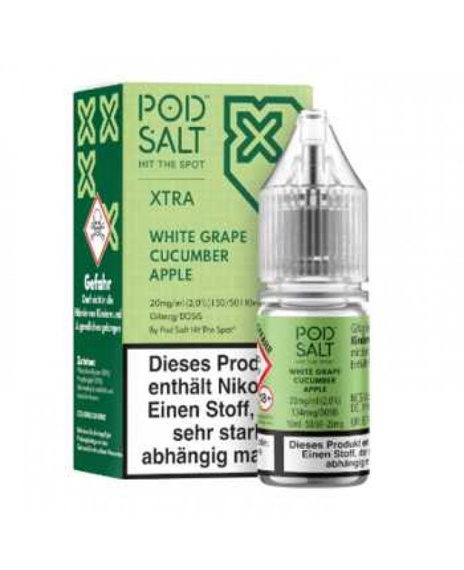 White Grape Cucumber Apple Pod Salt X Nikotinsalz Liquid 10ml (Mix aus Trauben, Gurke und Apfel)
