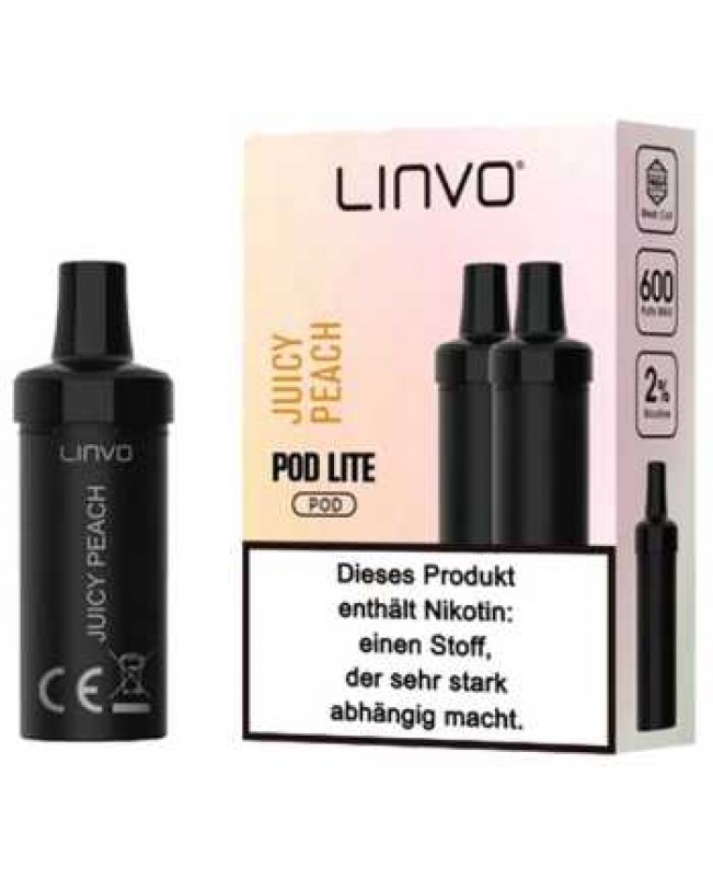 Juicy Peach 20mg Linvo Pod Lite 2 Stück (süßer Pfirsich Saft)