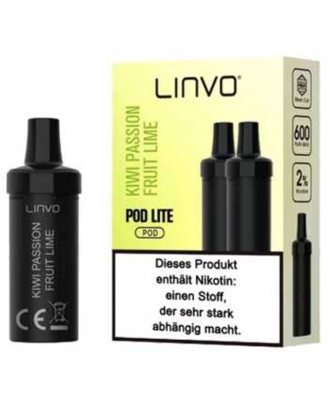 Kiwi Passionsfruit Lime 20mg Linvo Pod Lite 2 Stück (exotischer Früchtemix mit Kiwi, Passionsfrucht und Zitrus)