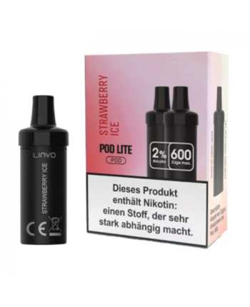Strawberry Ice 20mg Linvo Pod Lite 2 Stück (Erdbe...