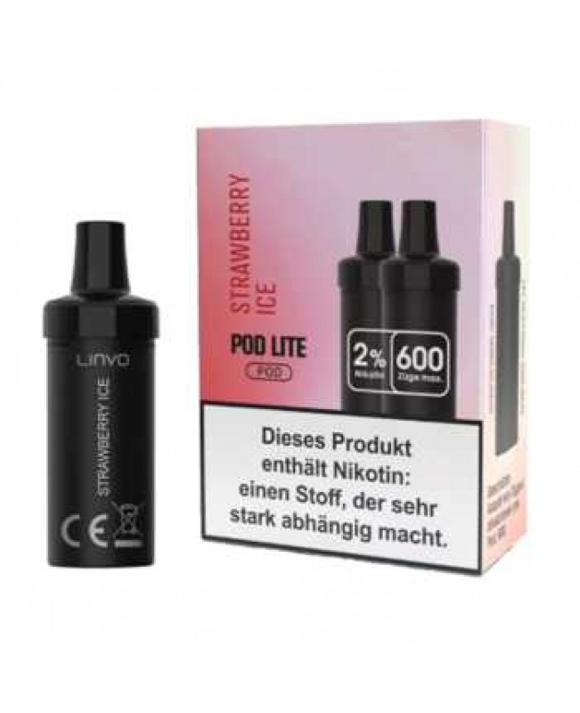 Strawberry Ice 20mg Linvo Pod Lite 2 Stück (Erdbeere mit Frische)