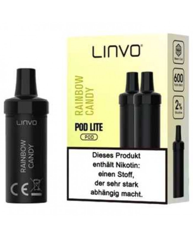 Rainbow Candy 20mg Linvo Pod Lite 2 Stück (süß und säuerliche Frucht Bonbons)