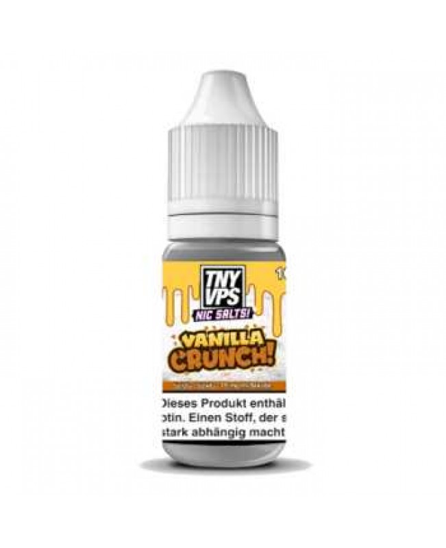 Vanilla Crunch TNYVPS Nikotinsalz Liquid 10ml 18mg (Butterscotch, Erdnussbutter, Pekannuss, Vanille und Creme)