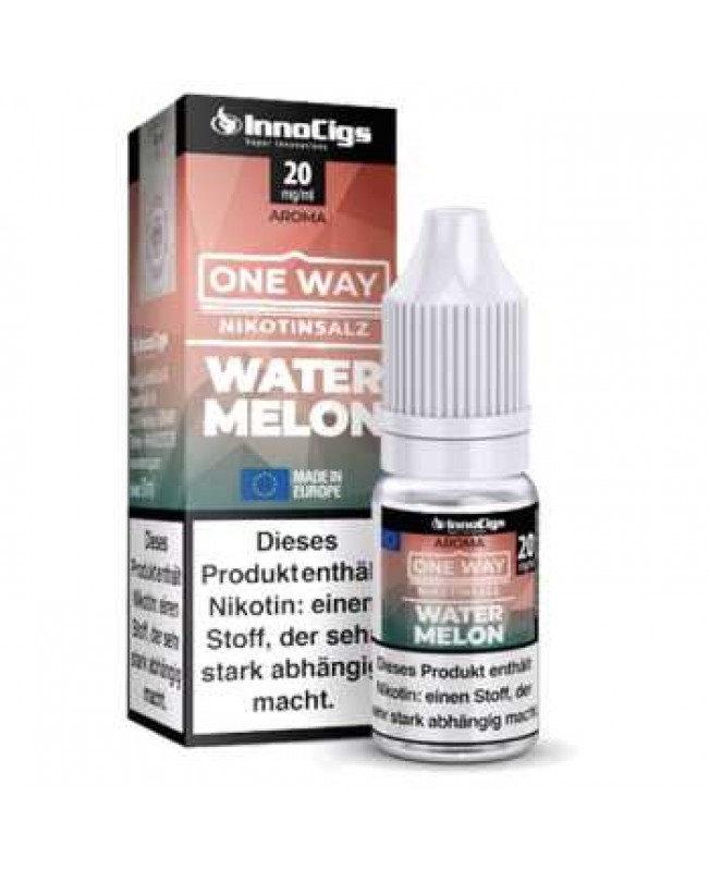 Watermelon One Way InnoCigs Nikotinsalz Liquid 10ml (Wassermelonen Geschmack)