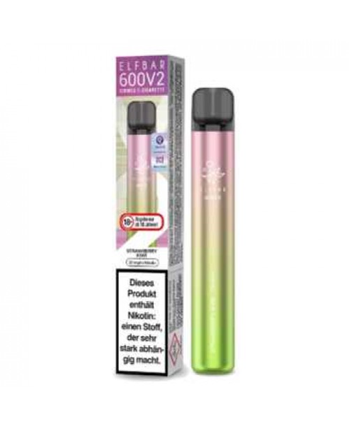 Elf Bar 600 V2 Strawberry Kiwi E-Zigarette 20mg (E...