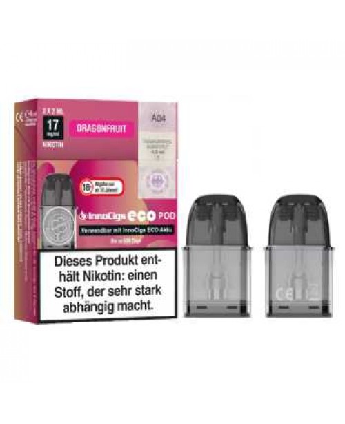 Dragonfruit 17mg InnoCigs Eco Pod 2 Stück (erfris...