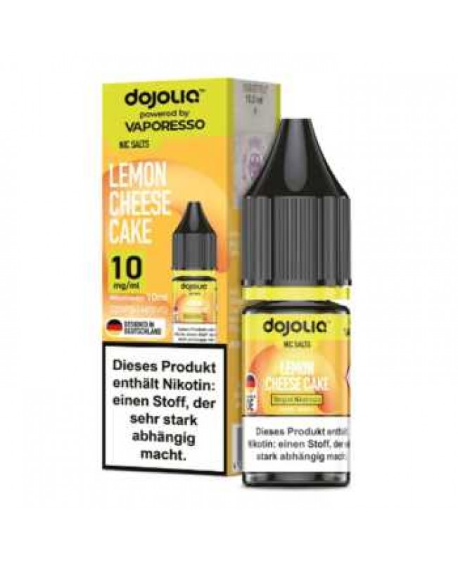 Lemon Cheese Cake Dojoliq Nikotinsalz Liquid 10ml (Zitronen Käsekuchen mit leichter Frische)