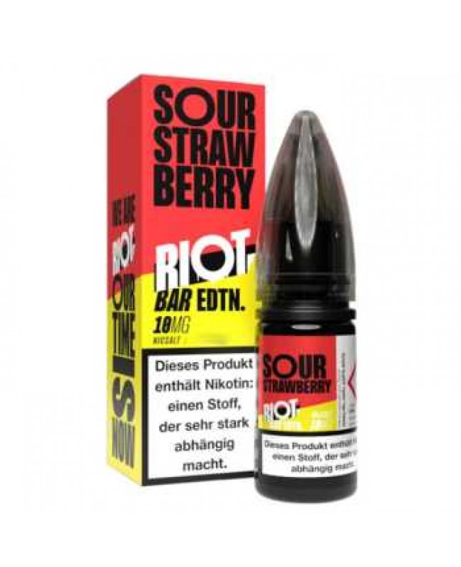 Sour Strawberry Riot Squad NicSalt Liquid 10ml (süß säuerlicher Erdbeer Geschmack)