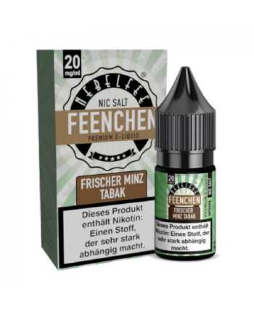 Frischer Minz Tabak Nebelfee Nikotinsalz Liquid 10...