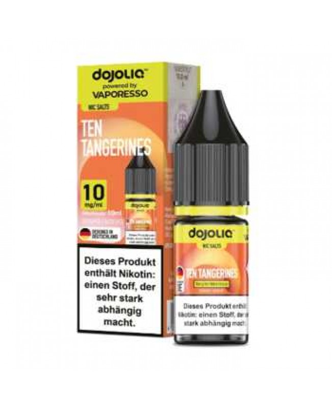 Ten Tangerines Dojoliq Nikotinsalz Liquid 10ml (Mandarine mit leichter Frische)