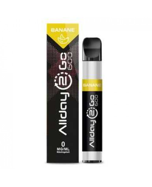 Banane Allday 2 Go 600 0mg / 20mg Einweg E-Shisha