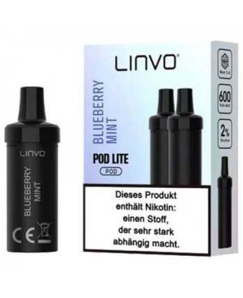 Blueberry Mint 20mg Linvo Pod Lite 2 Stück (Blaub...