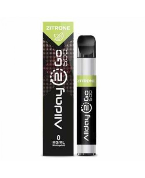 Zitrone Allday 2 Go 600 0mg / 20mg Einweg E-Shisha