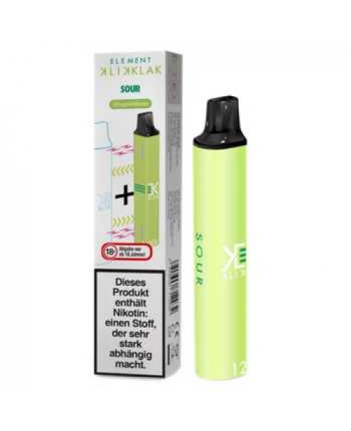 Super Sour Klik Klak Einweg E-Zigarette 20mg NicSa...