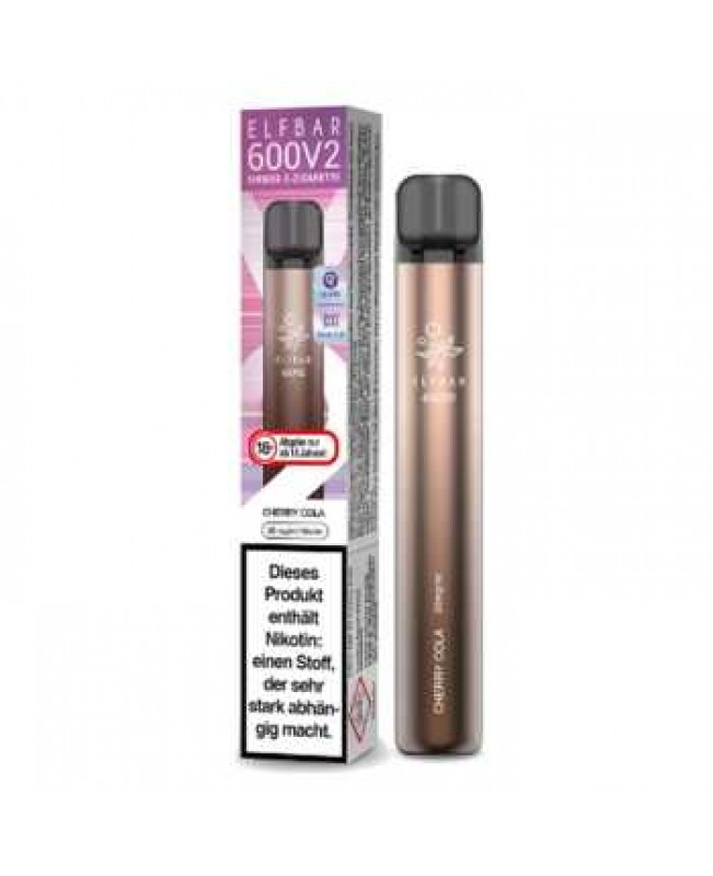 Elf Bar 600 V2 Cherry Cola E-Zigarette 20mg (Kirsch Cola Geschmack)