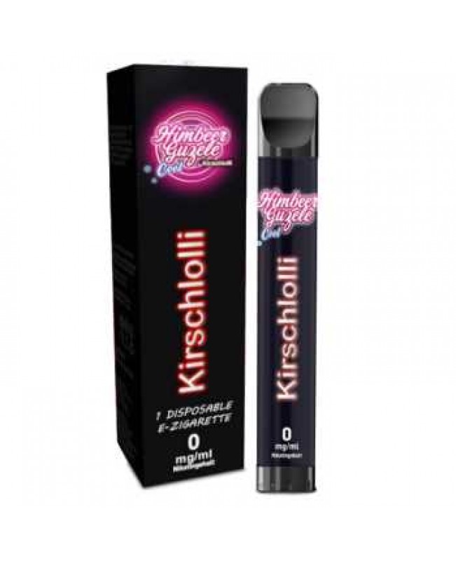 Himbeer Guzele Cool Kirschlolli 0mg / 20mg Einweg E-Shisha mit Kindersicherung (Himbeerbonbons mit leichter Frische)
