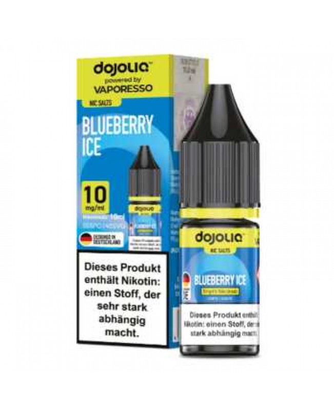 Blueberry Ice Dojoliq Nikotinsalz Liquid 10ml (Blaubeer mit leichter Frische)