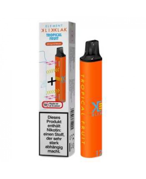 Tropical Fruit Klik Klak Einweg E-Zigarette 20mg N...