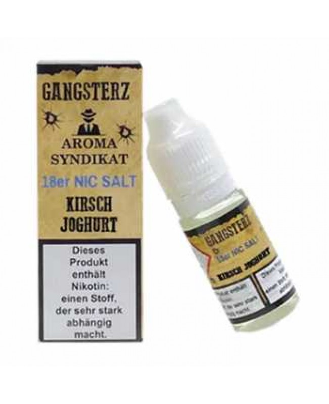 Kirsch Joghurt Gangsterz Nikotinsalz Liquid 10ml (cremiger Kirsch Joghurt Geschmack)