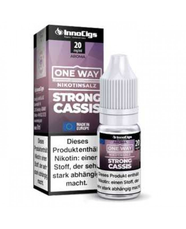 Strong Cassis One Way InnoCigs Nikotinsalz Liquid 10ml (Himbeeren + schwarze Johannisbeeren)
