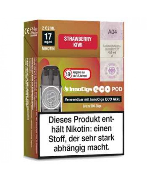 Strawberry Kiwi 17mg InnoCigs Eco Pod 2 Stück (Er...