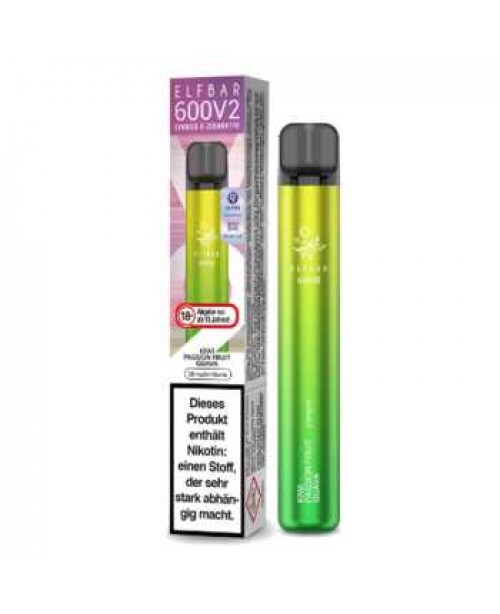 Elf Bar 600 V2 Kiwi Passionfruit Guava E-Zigarette...