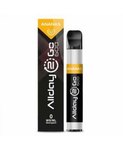 Ananas Allday 2 Go 600 0mg / 20mg Einweg E-Shisha