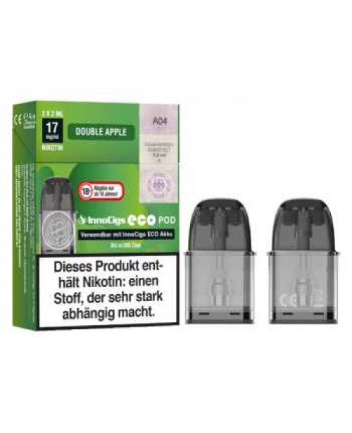 Double Apple 17mg InnoCigs Eco Pod 2 Stück (Apfel...