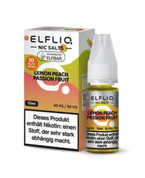 Lemon Peach Passion Fruit ELFLIQ Nikotinsalz Liqui...