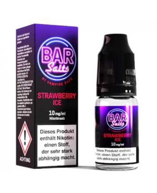 Strawberry Ice Bar Salts Vampire Vape Liquid 10ml ...