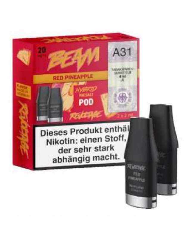 Red Pineapple Revoltage Beam Pod 0 / 10 / 20mg 2 Stück (Ananas mit Kühle)