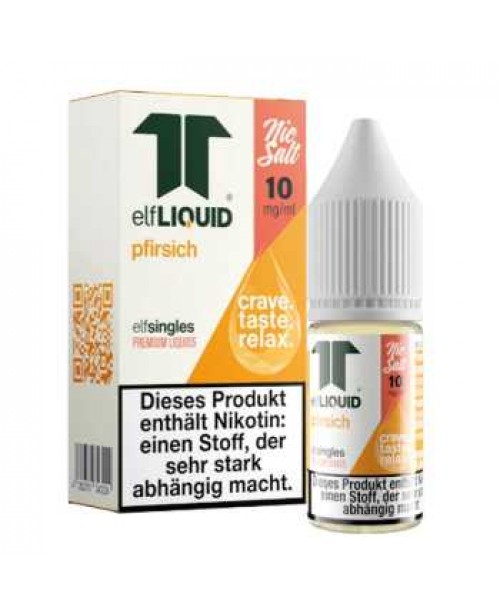Pfirsich Elf-Liquid Nikotinsalz Liquid 10ml