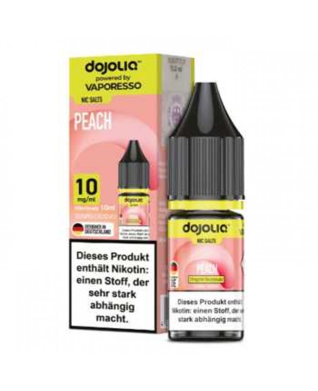 Peach Dojoliq Nikotinsalz Liquid 10ml (Pfirsich mit leichter Frische)
