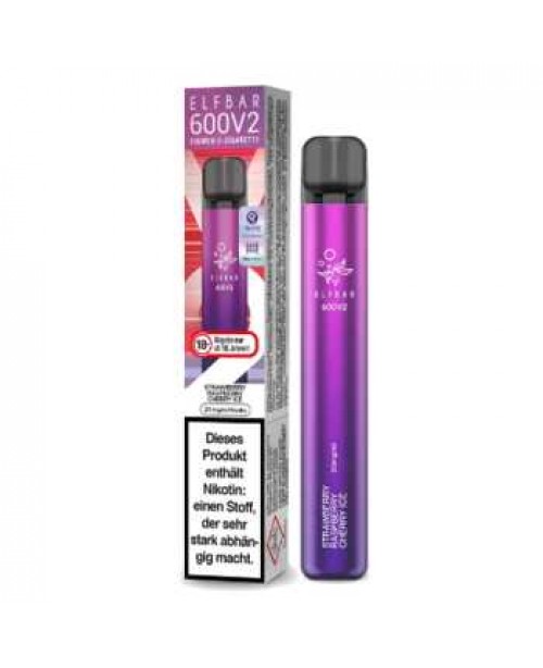 Elf Bar 600 V2 Strawberry Raspberry Cherry E-Zigar...
