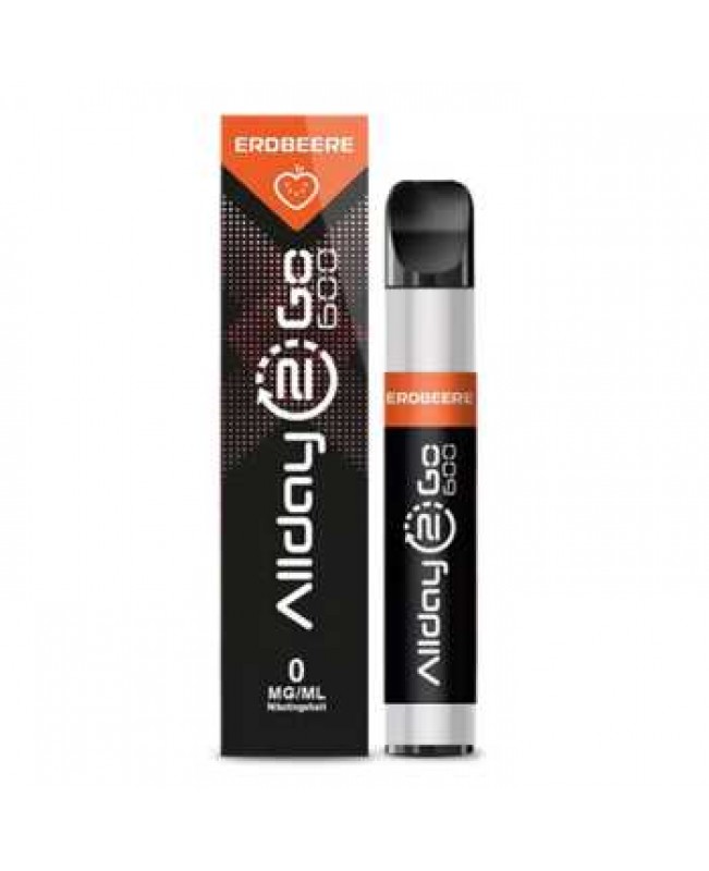 Erdbeere Allday 2 Go 600 0mg / 20mg Einweg E-Shisha