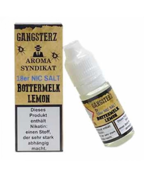 Bottermelk Lemon Gangsterz Nikotinsalz Liquid 10ml...