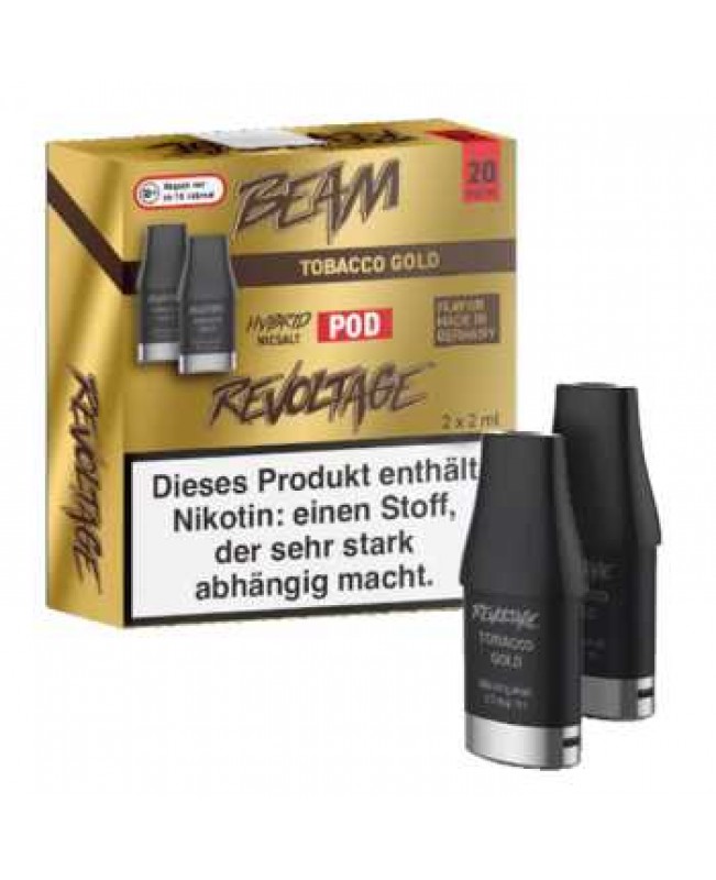 Tobacco Gold Revoltage Beam Pod 0 / 10 / 20mg 2 St...