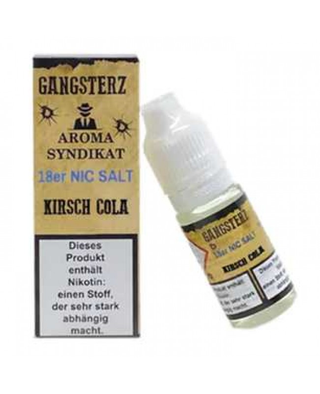 Kirsch Cola Gangsterz Nikotinsalz Liquid 10ml (erfrischender Kirsch Cola Geschmack)