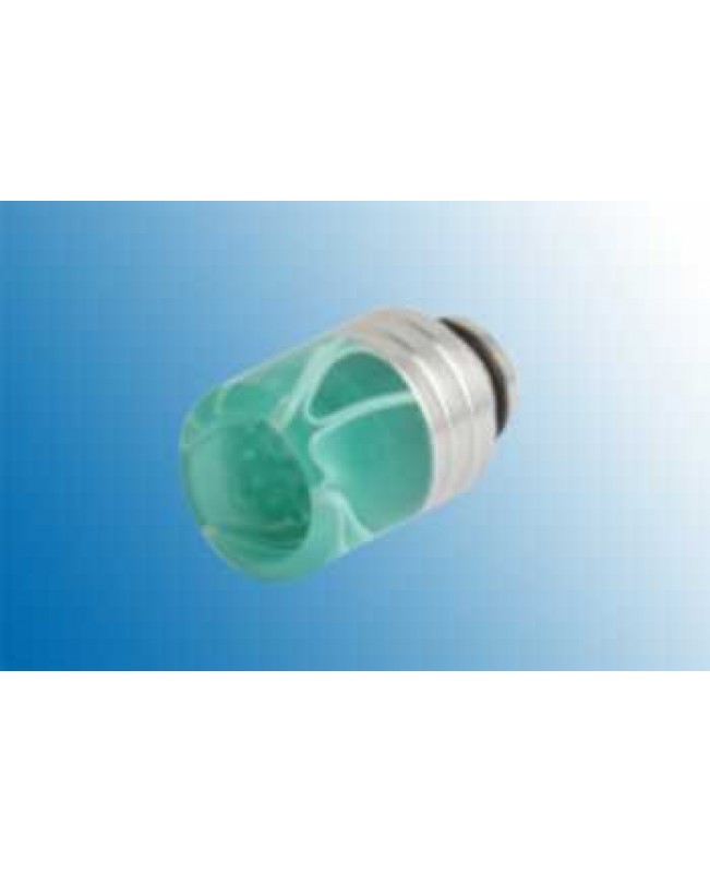 2 Puffs Acryl/Alu Driptip mit Spritzschutz