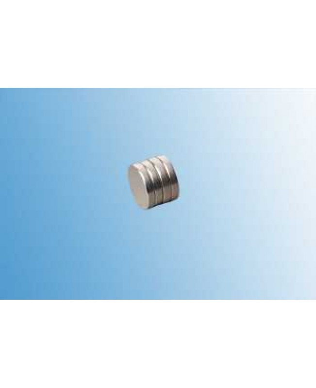 3 x Neodyn Scheibenmagnet 8 x 1,5mm vernickelt
