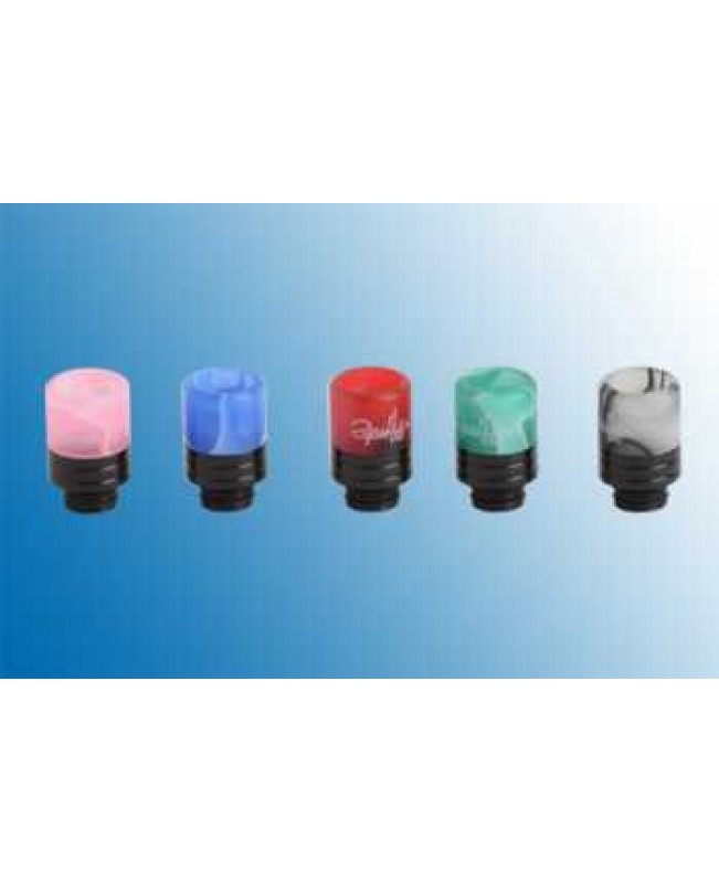 2 Puffs Acryl/Alu Black Driptip mit Spritzschutz