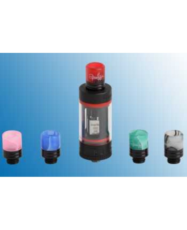 2 Puffs Acryl/Alu Black Driptip mit Spritzschutz