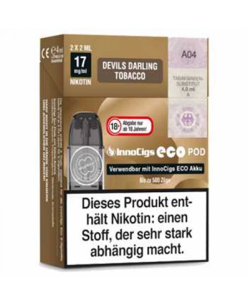 Devils Darling Tobacco 17mg InnoCigs Eco Pod 2 St...