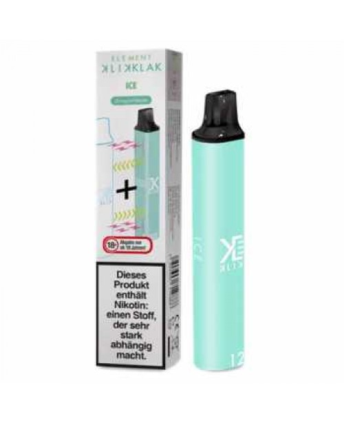Ice Klik Klak Einweg E-Zigarette 20mg NicSalt (Eis...