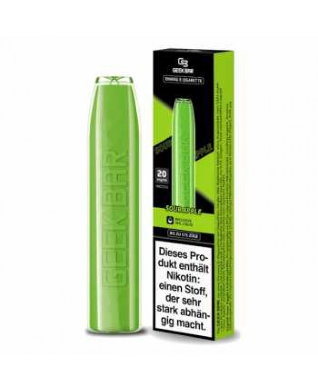 Sour Apple NicSalt 20mg GeekBar Einweg E-Zigarette