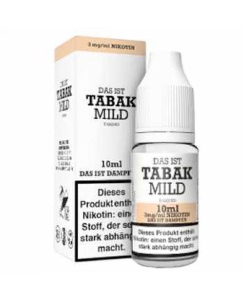 Tabak Mild Das ist Dampfen Liquid 10ml