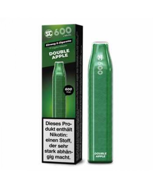 Double Apple 17mg SC 600 Nikotionsalz Einweg E-Zig...