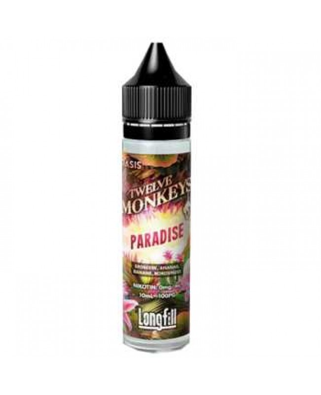 Paradise Twelve Monkeys Aroma 10ml/60ml (Fruchtmix aus Erdbeere, Ananas, Banane und Kokosnuss)